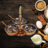 Brass & Steel Pickel Achar holder Bowl with spoon 0.715kg
